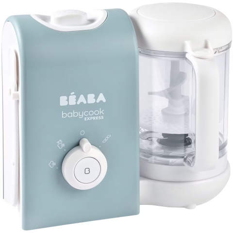 Beaba 芘亞芭 Babycook® Express 4合1多功能 嬰兒蒸煮攪拌輔食機​ (琥珀藍)